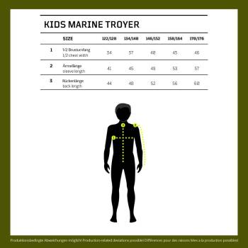 Kinder Marine Troyer navy