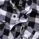 Kinder Checkshirt weiß-schwarz, 146/152