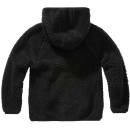 Kinder Teddyfleece Jacke schwarz