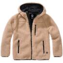 Kinder Teddyfleece Jacke beige