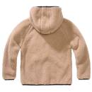 Kinder Teddyfleece Jacke beige, 170/176