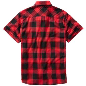 Checkshirt kurzarm rot-schwarz