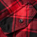 Checkshirt kurzarm rot-schwarz, 7XL