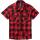 Checkshirt kurzarm rot-schwarz, 7XL