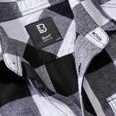 Checkshirt kurzarm weiß-schwarz, 7XL