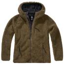 Ladies Teddyfleece Jacke oliv, S