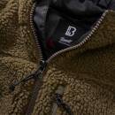 Ladies Teddyfleece Jacke oliv, S