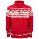 Norweger Pullover Troyer rot