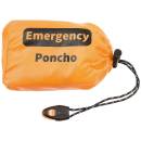 Notfall Poncho orange