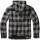Hooded Lumberjacked schwarz-anthrazit, XXL