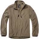 Brandit Fleece Troyer oliv, XL