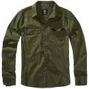 Brandit Flanellhemd oliv, S