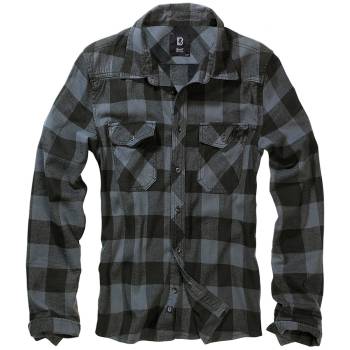Brandit Checkshirt schwarz-grau