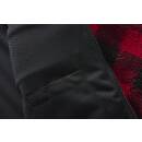 Teddyfleece Jacke rot-schwarz