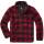 Teddyfleece Jacke rot-schwarz