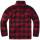 Teddyfleece Jacke rot-schwarz