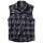 Checkshirt ärmellos schwarz-grau, 5XL