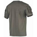 T-Shirt mit Ärmeltaschen oliv, M