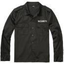 US Hemd Security langarm schwarz, 7XL