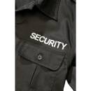 US Hemd Security langarm schwarz, 7XL