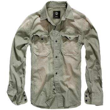 Brandit Denimshirt Hardee oliv