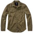 Ladies Vintage Shirt langarm oliv, L
