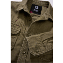 Ladies Vintage Shirt langarm oliv, L