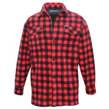Lumberman Overshirt rot-schwarz, S