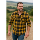 Brandit Checkshirt schwarz-gelb