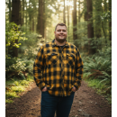 Brandit Checkshirt schwarz-gelb, M