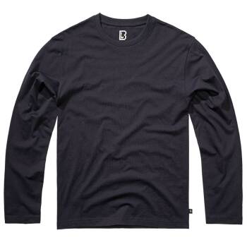 Langarmshirt navy-blau, 3XL