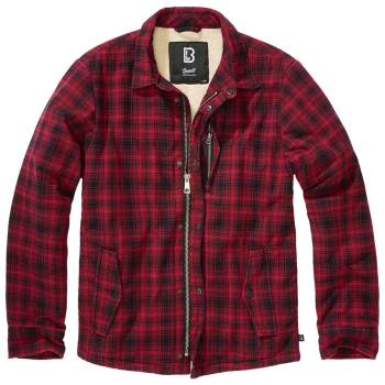 Classic Sherpa Jacke rot-schwarz