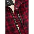 Classic Sherpa Jacke rot-schwarz