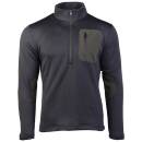 Thermofleece Zip Pullover schwarz