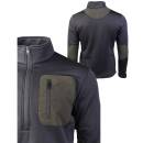 Thermofleece Zip Pullover schwarz
