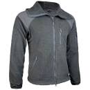 Fleecejacke Delta mit Kapuze grau