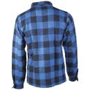 Holzfällerhemd Thermo schwarz-blau