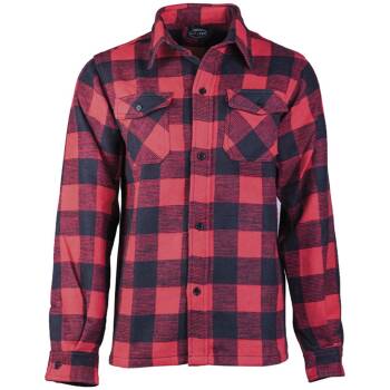 Holzfällerhemd Thermo schwarz-rot