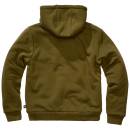 Sweatjacke mit Teddyfutter oliv