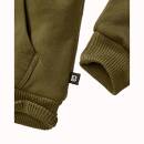 Sweatjacke mit Teddyfutter oliv
