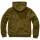 Sweatjacke mit Teddyfutter oliv