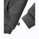 Sweatjacke mit Teddyfutter schwarz-melange