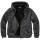 Sweatjacke mit Teddyfutter schwarz-melange