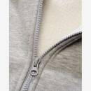 Sweatjacke mit Teddyfutter grau-melange