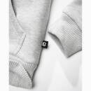Sweatjacke mit Teddyfutter grau-melange