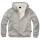 Sweatjacke mit Teddyfutter grau-melange