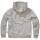 Sweatjacke mit Teddyfutter grau-melange
