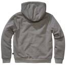 Sweatjacke mit Teddyfutter dunkelgrau-melange