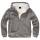 Sweatjacke mit Teddyfutter dunkelgrau-melange