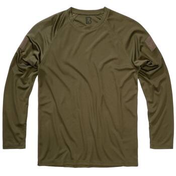 Brandit Quickdry Langarmshirt oliv